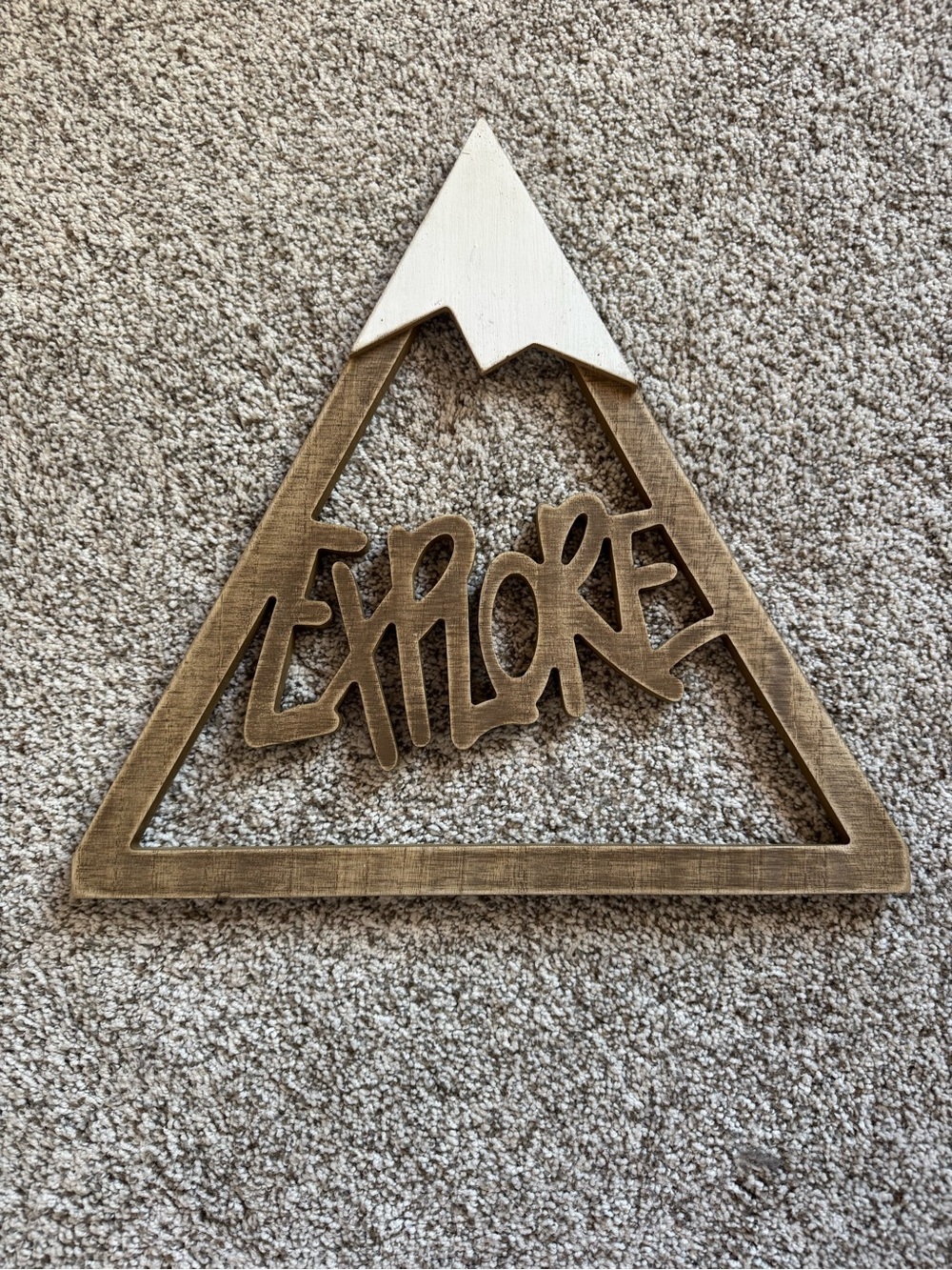 Explore Rustic Mountain Hanging Sign - Picture 1 of 4